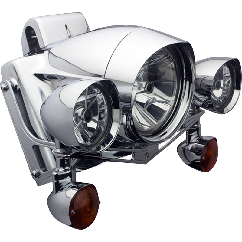 Headwinds Raven Headlight Bezel - 1-7128VCA For Harley Touring 1995-2024