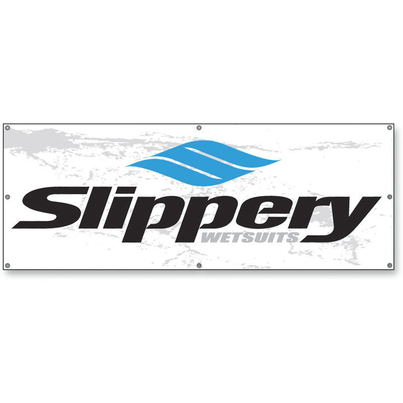 SLIPPERY 9905-0050 Logo Banner Banner - 3' x 8'
