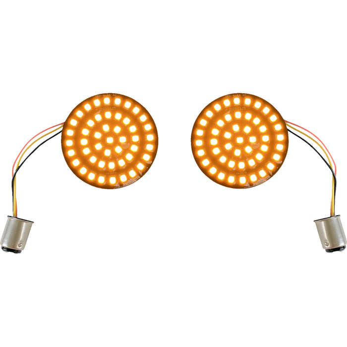 CUSTOM DYNAMICS 2020-2157 GEN-4-A-1157 Genesis® 4 Solid Amber Front Turn Signal Insert - LED - Amber - 1157
