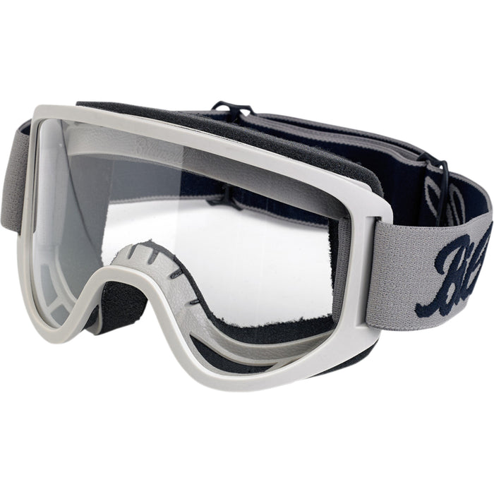 BILTWELL 2601-2250 2101-5301-013 Moto 2.0 Goggles — Script Moto 2.0 Goggles - Script - Titanium