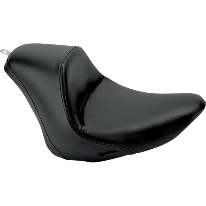 SADDLEMEN 0802-0594 806-12-0021 Heels Down Solo Seat - Without Backrest - Plain - Black - FB