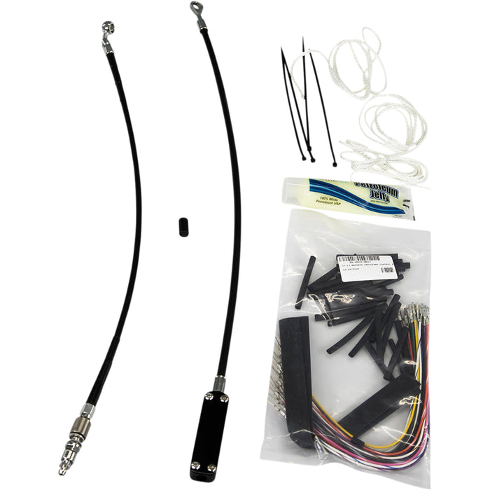FAT BAGGERS INC. 0662-0763 109116-B Control Installation Kit - Cable Clutch - 16" - Black