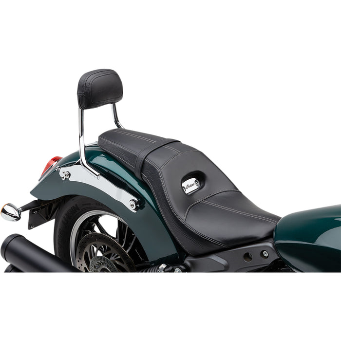 COBRA 1501-0692 502-2210 Detachable Backrest Kit Detachable Backrest - Chrome - Two-up Seat - Scout