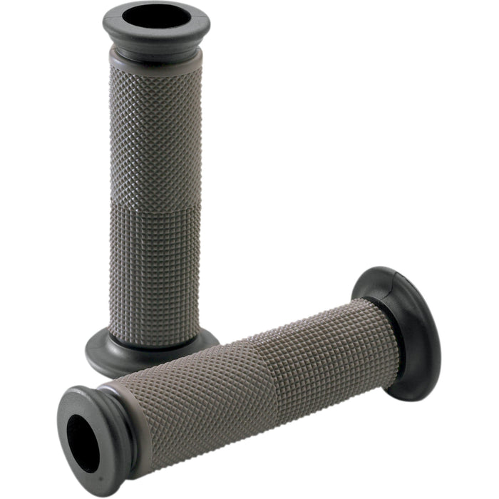 DRIVEN RACING 0630-0710 D091GYO Superbike Grips Grips - Superbike - Open - Gray