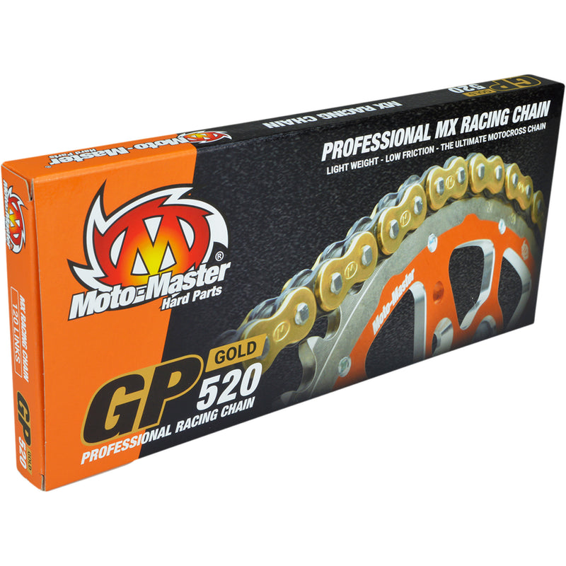 MOTO-MASTER 1220-0451 12200451 GP Series Drive Chain GP 520 - Drive Chain - 118 Links - Gold