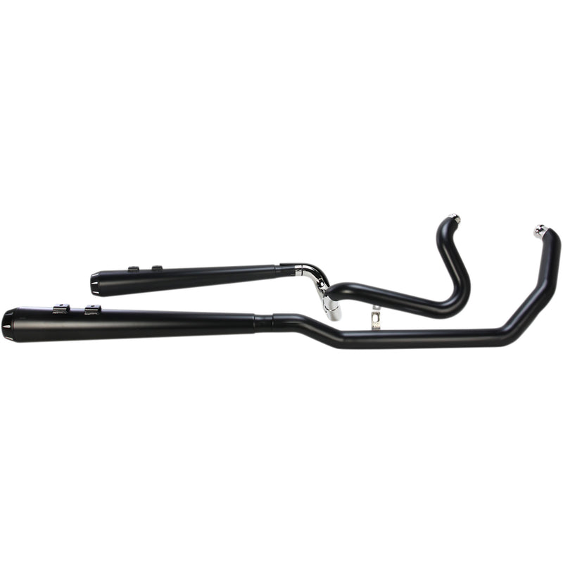 Bassani Xhaust Down Under 2-Into-2 Exhaust System - 1F66RB For Harley Touring 2009-2016
