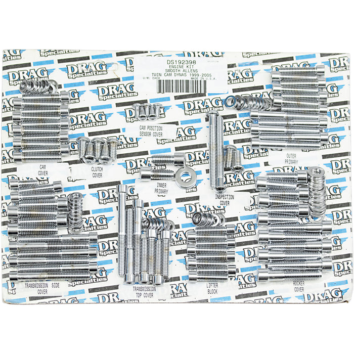 DRAG SPECIALTIES DS192398 Bolt Set Bolt Kit - Engine - Socket-Head - Smooth - Twin Cam