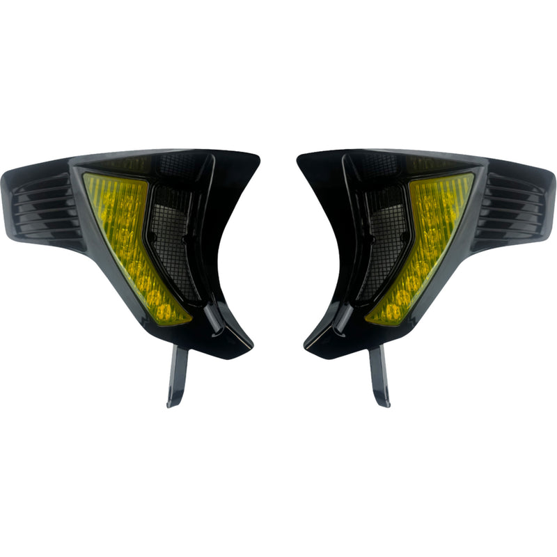Custom Dynamics Shark Demon™ Turn Signal Insert - SD-RG23-VTS-AB For Harley Road Glide 2023-2026