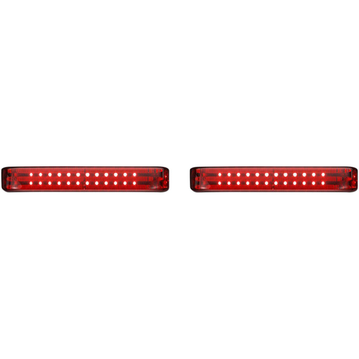 CUSTOM DYNAMICS 2040-2579 PB-SBSEQ-SS6-BR ProBEAM® LED Sequential BAGZ™ Saddlebag Lights - Black/Red