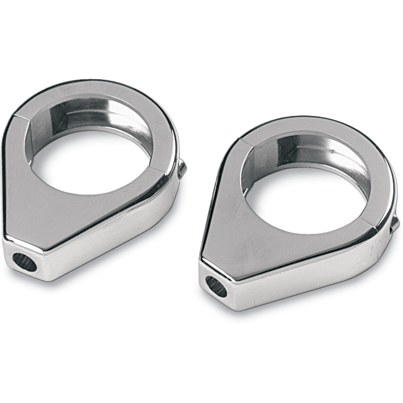 DRAG SPECIALTIES Turn Signal Fork Clamps Clamp - Chrome