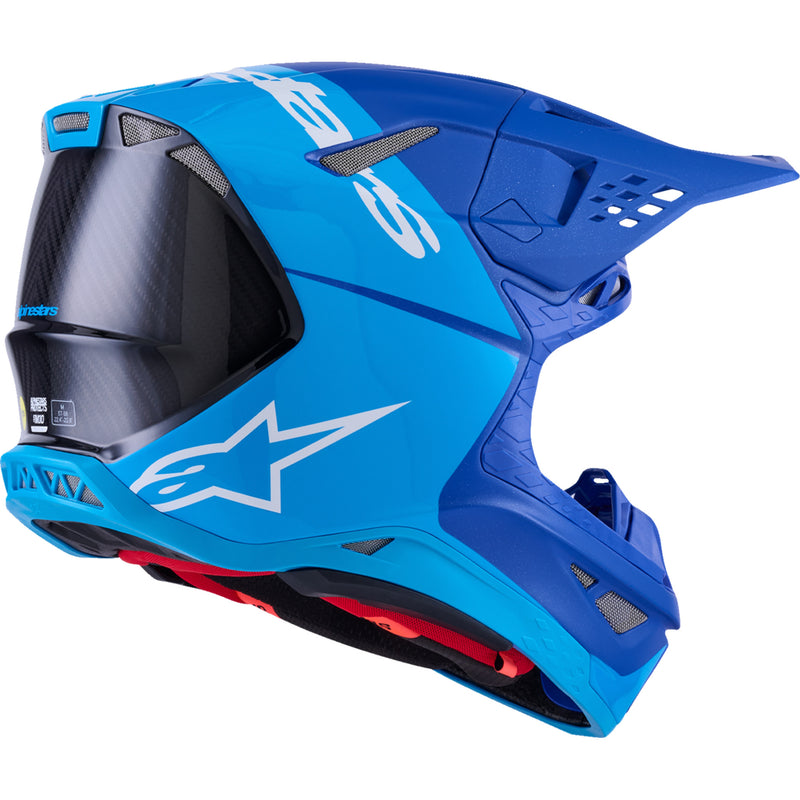 ALPINESTARS Supertech M10 Flood MIPS® Helmet - Blue/Black Carbon