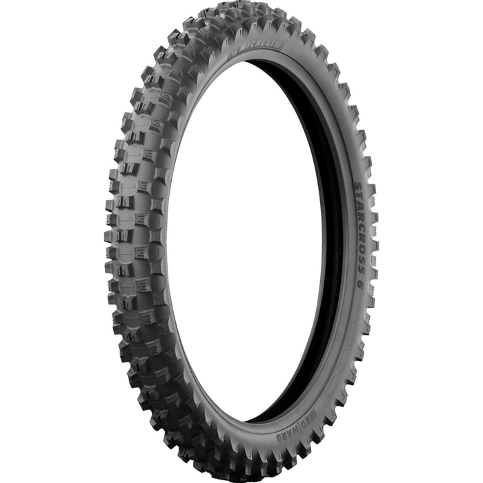 MICHELIN 0312-0477 61893 StarCross 6 Medium Hard Tire Tire - StarCross 6 Medium Hard - Front - 90/100-21 - 57M