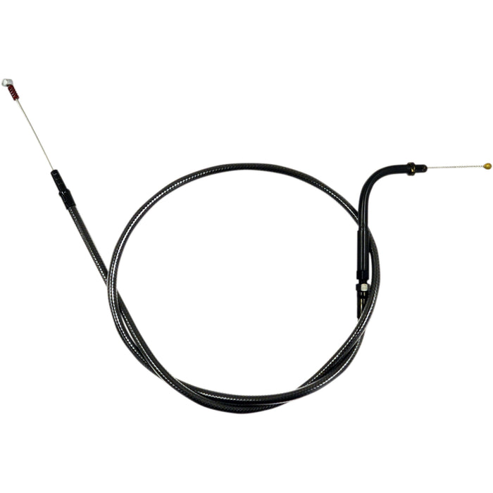LA CHOPPERS 0651-0784 LA-8100ID13M Midnight Braided Handlebar Idle Cable - 12" - 14"