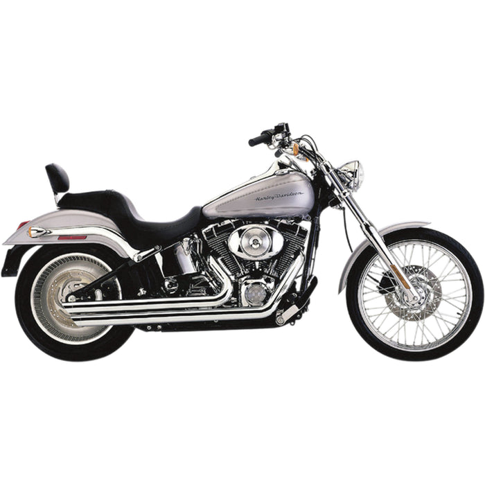 COBRA 1800-0413 6851 Speedster Slashdown Exhaust System - Chrome - Softail