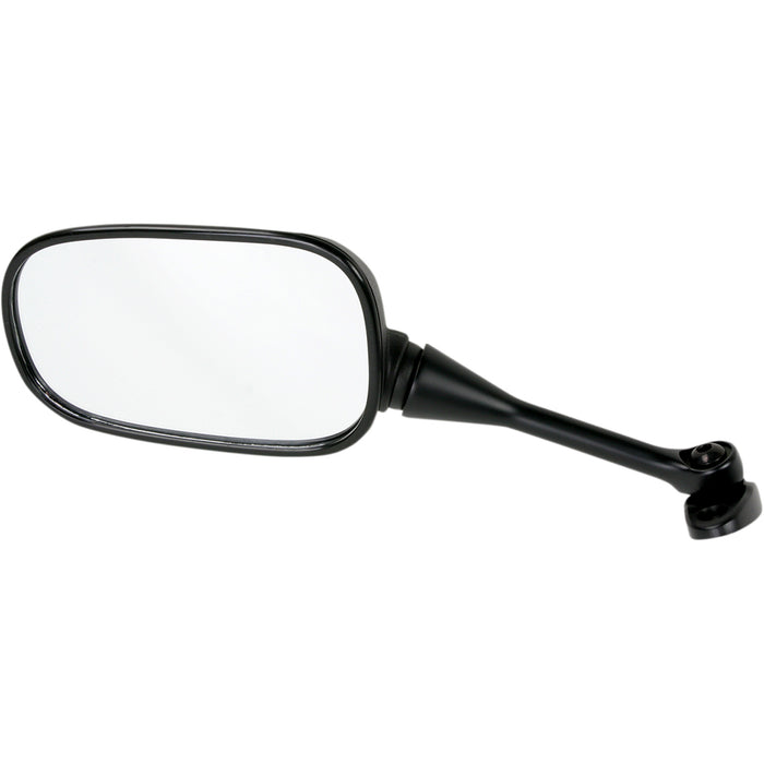 EMGO 0640-0069 20-35222 OEM-Style Replacement Mirror Mirror - Side View - Rectangle - Black - Left