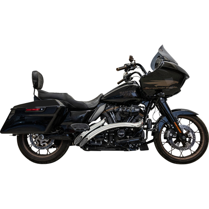 BASSANI XHAUST 1800-2659 1F21F Sweeper Radial Exhaust System - Sweeper Radial Exhaust System with Heat Shields - Chrome