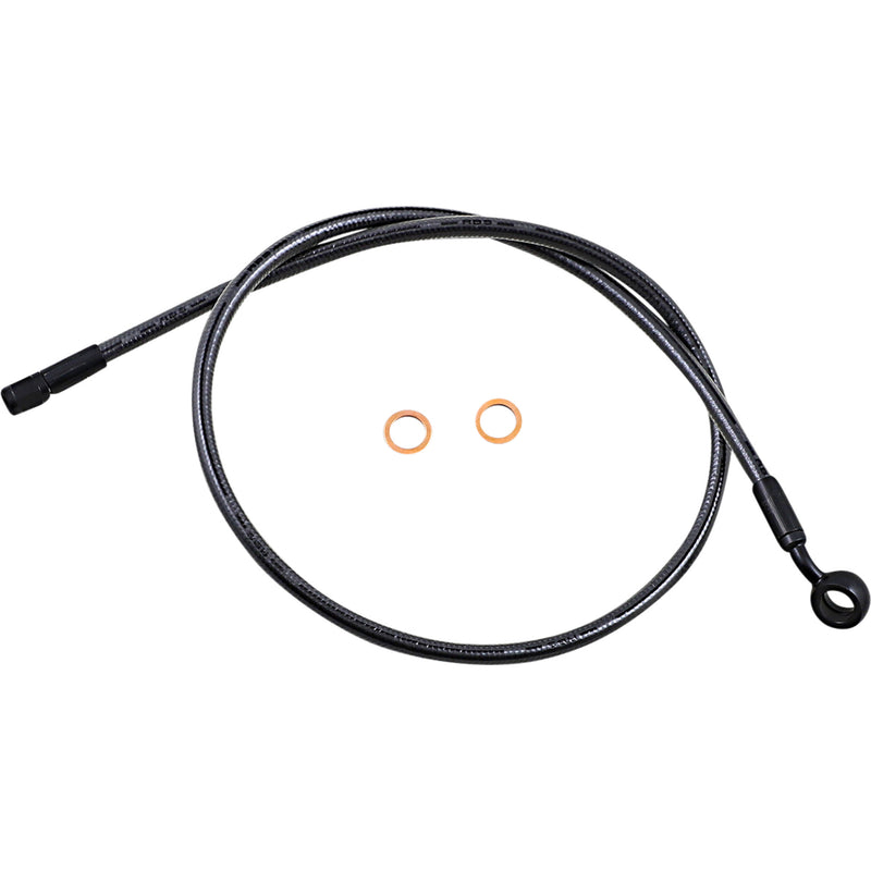 MAGNUM SHIELDING 1741-6166 AS478136 Alternate Length Upper Brake Line - Brake Line -12mm-35° - 36" - Black Pearl