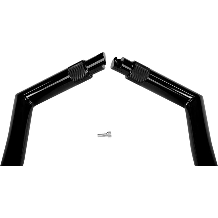 FAT BAGGERS INC. 0601-4765 906012-B 1-1/4" EZ Install Pointed Top Handlebar - 12" - Black