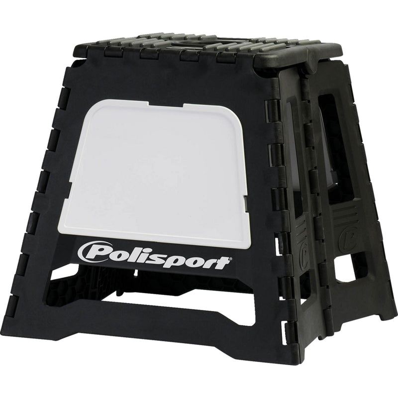 POLISPORT 4101-0567 8981500006 Folding MX Bike Stand Bike Stand - MX - Folding - Black/White
