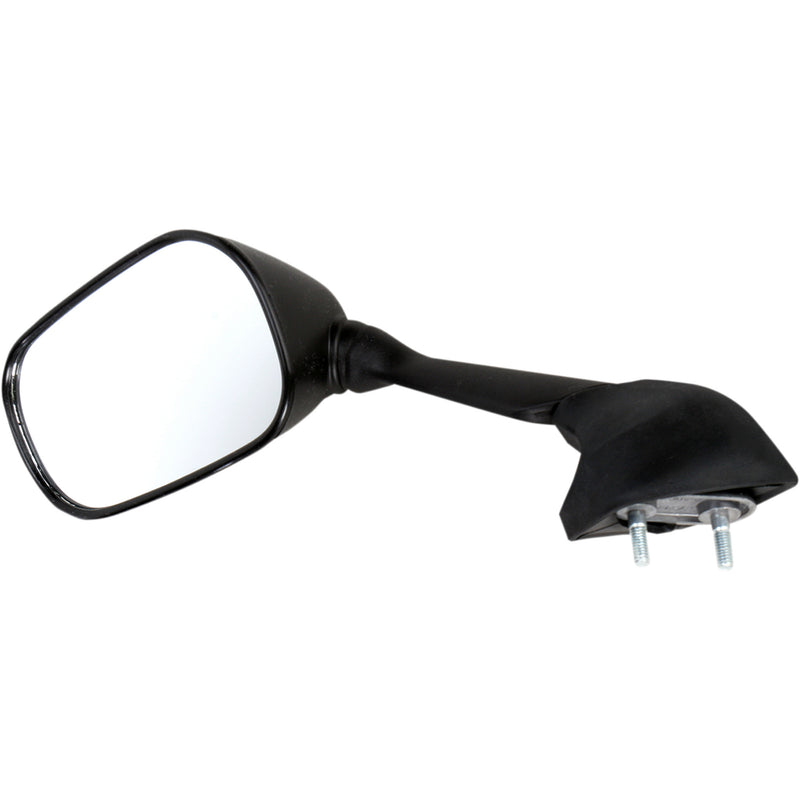 EMGO 0640-0678 20-37422 OEM-Style Replacement Mirror Mirror - Side View - Rectangle - Black - Left