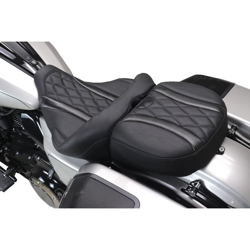 Mustang Deluxe Touring Seat - 89411 For Harley Touring 2023-2026