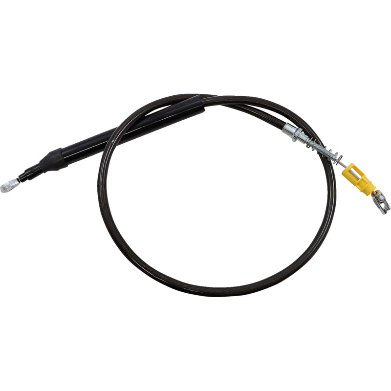 LA Choppers Midnight Braided Clutch Cable Quick Connect 12"-14" Ape Hanger Handlebars - LA-8155C13M For Harley Softail 2018-2021