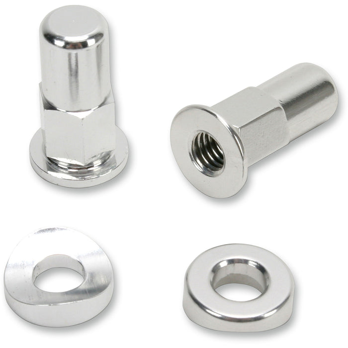 NO TOIL 0220-0005 NTRK-001 Rim Lock Tower Nut/Spacer Kit Rim Lock Nut/Spacer - Kit - Silver