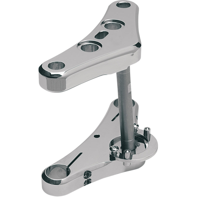 Accutronix Elite Smooth Triple Tree - TWR541-ESC For Harley Softail / Wide 1984-2010