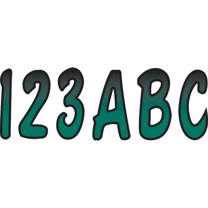 HARDLINE TEBKG200 TEBKG200 Watercraft ID Kit I.D. Sticker Kit - 200 Series - Teal Gradation