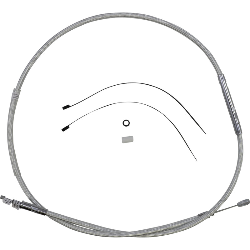 Magnum Shielding High-Efficiency Braided Sterling Chromite II® Clutch Cable 63" - 32258HE For Harley Sportster 2004-2021