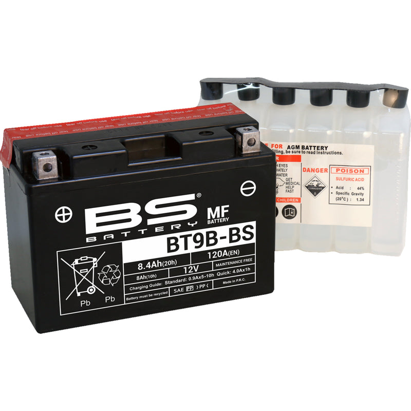 BS BATTERY 2113-0858 300627 Maintenance-Free Battery Battery - BT9B-BS (YT)
