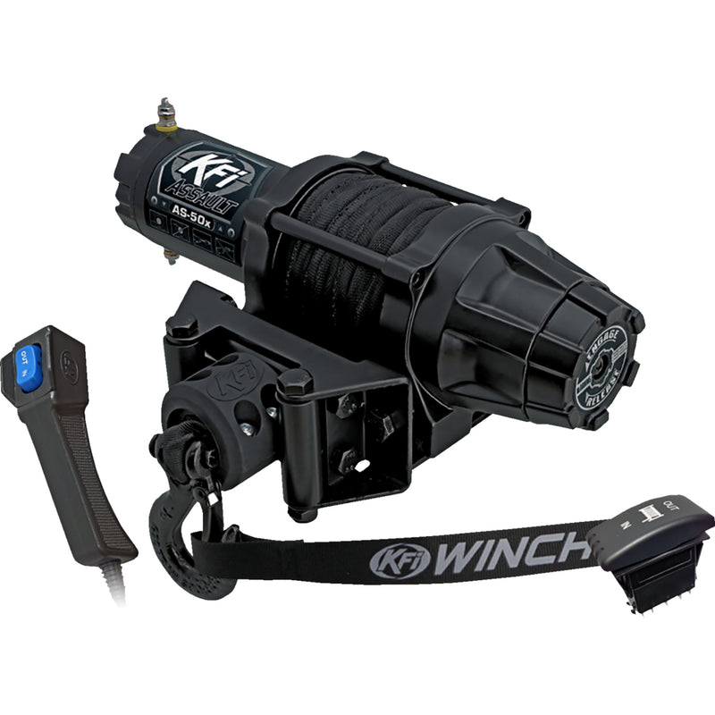 KFI PRODUCTS 4505-0935 AS-50X Assault Winch as-50x  - 5000 lb - synthetic cable