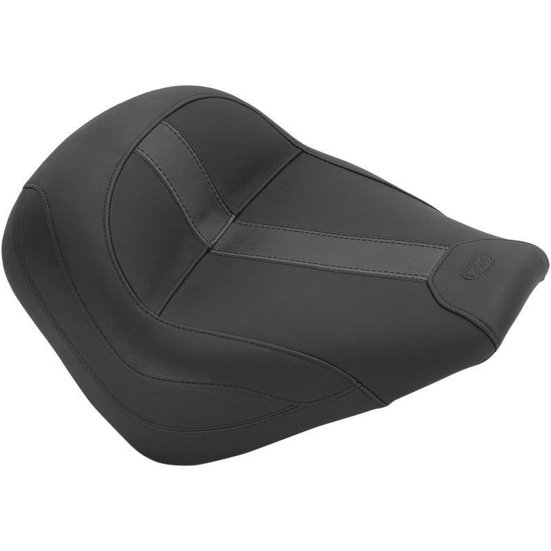 Mustang Vintage Solo Seat — Without Backrest, Plain Black Vinyl - 75374 For Indian Scout 2015-2024