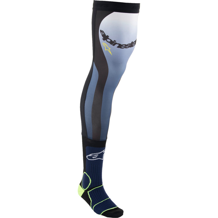 ALPINESTARS Knee Brace Socks Navy/Black/Yellow