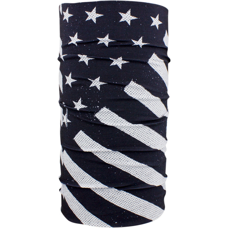 ZAN HEADGEAR 2502-0121 T091 Motley Tube® black/white flag