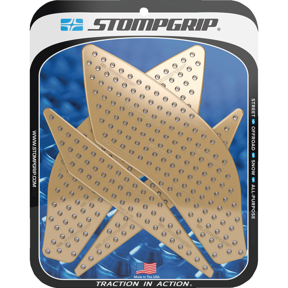 STOMPGRIP 4320-2837 55-10-0099C Volcano Profile Traction Pad Tank Grips ...