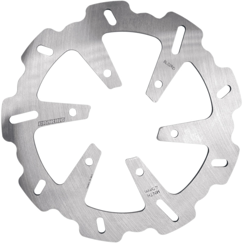 BRAKING 1710-0006 BL02RID Front and Rear Brake Rotor Brake Rotor - Rear