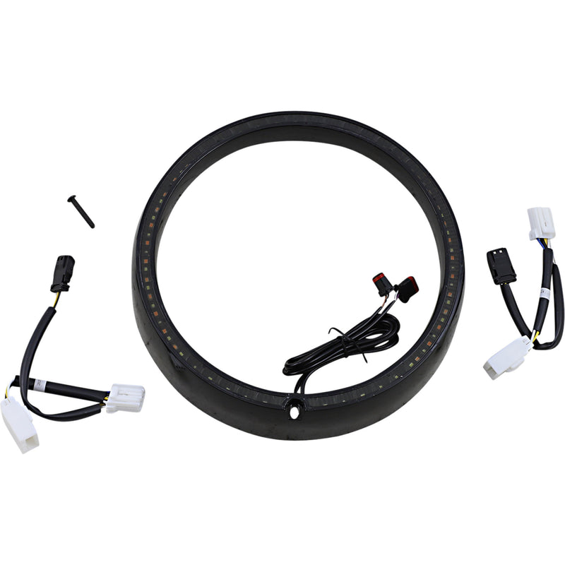 Custom Dynamics Accent Trim Ring - PB-7TR-AW-2B For Harley Touring 2006-2013