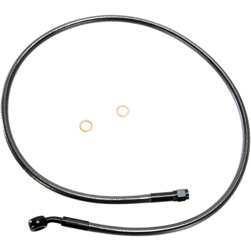 MAGNUM SHIELDING 1741-4078 AS47136 Alternate Length Designer Series ABS-Specific Front Brake Line Kit - 10 mm-35° - 36" - Black Pearl