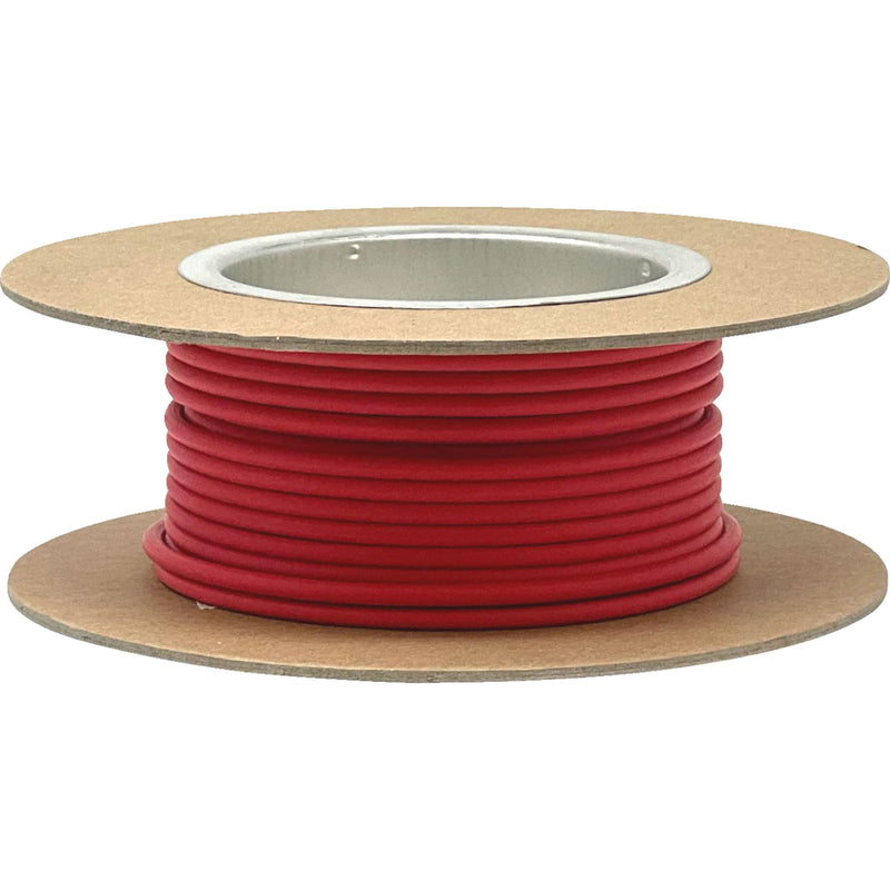 NAMZ 2120-1287 NGWR-212 Bare-Copper GXL Hook-Up Wire 25' GXL Wire Spool - 12 Gauge - Red