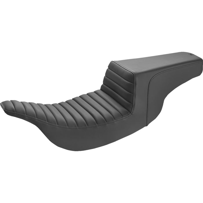 SADDLEMEN 0801-1355 897-07-171 Step-Up Seat — Front Tuck-n-Roll - Black