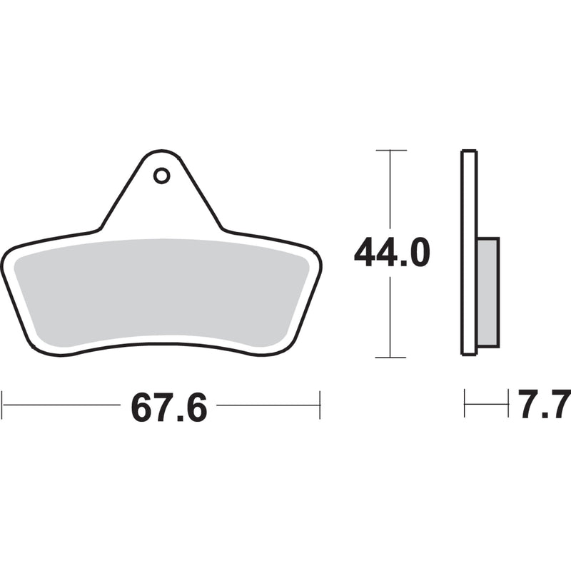 SBS 1721-1593 758ATS ATS All-Terrain Sintered Brake Pads Brake Pads - Arctic Cat