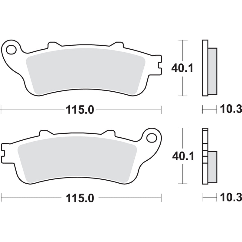 Sbs Brake Pad - 880LS Honda Gold / GL1800HP / GL1800HPN / GL1800B 2001-2016