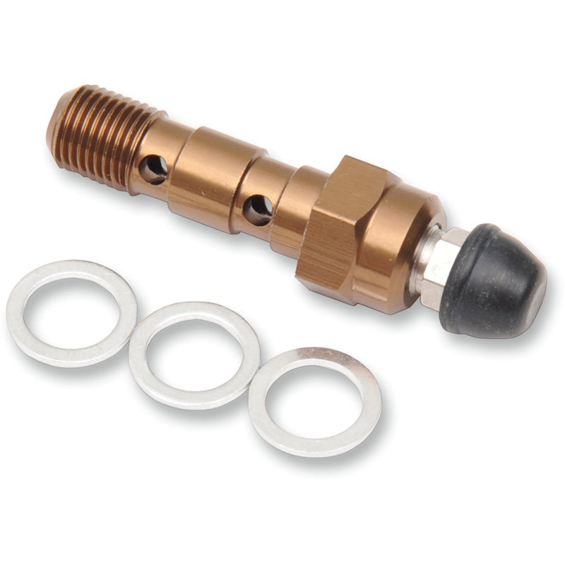 SHINDY D17-617 17-628 Aluminum Banjo Bolt with bleeder - suzuki