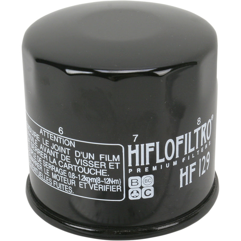 Hiflofiltro Oil Filter — Spin-On - HF129 For Kawasaki Mule 2015-2023 | Arctic Cat Prowler 2020-2024