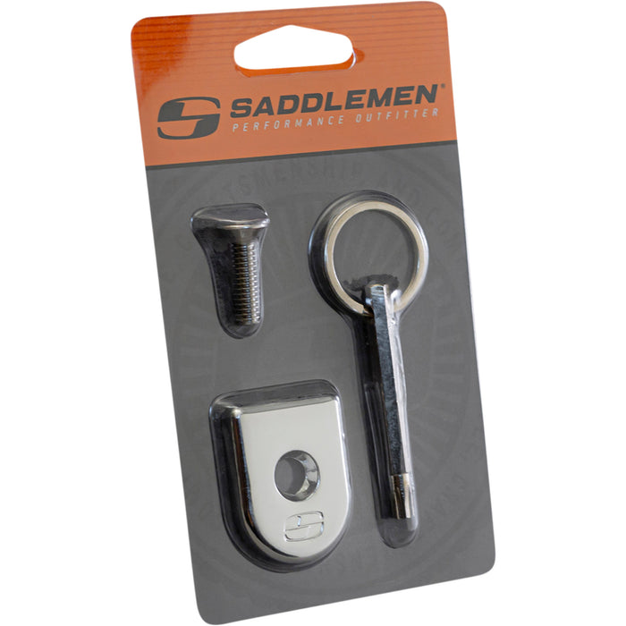 SADDLEMEN 0820-0154 8910C Security Seat Screw chrome