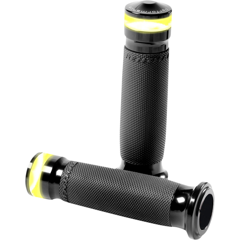 Performance Machine (pm) Contour Grips - 0063-2100M-B For Harley Motorcycles 2008-2020