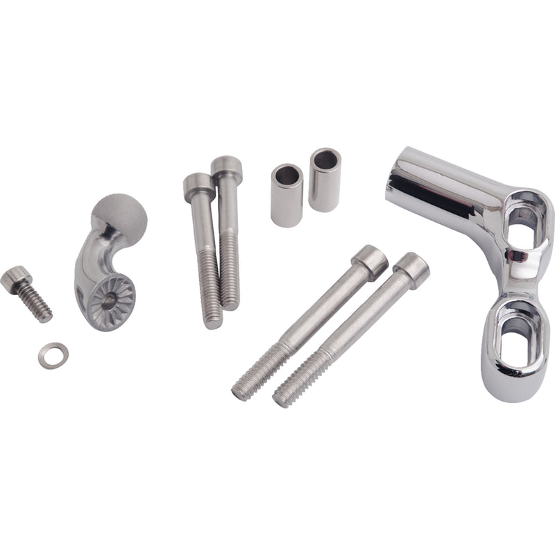 Ciro Gen 2 Perch Mount Offset Chrome - 55150 For Harley Motorcycles 1994-2026 | Indian 2009-2025 | Honda Motorcycles 2001-2025