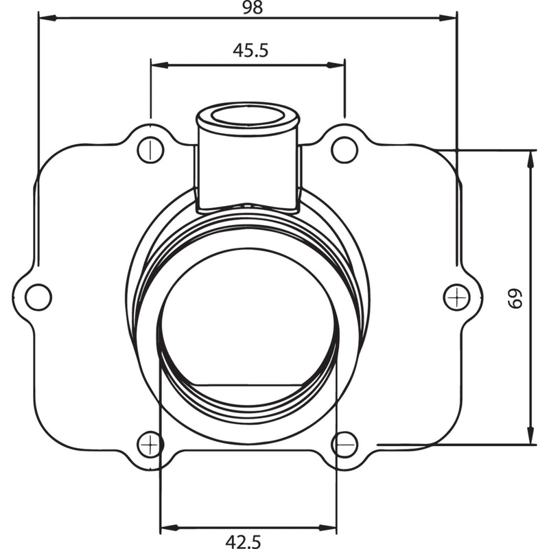 Kimpex Mounting Flange - 301724 Ski-Doo Snowmobiles 1999-2003