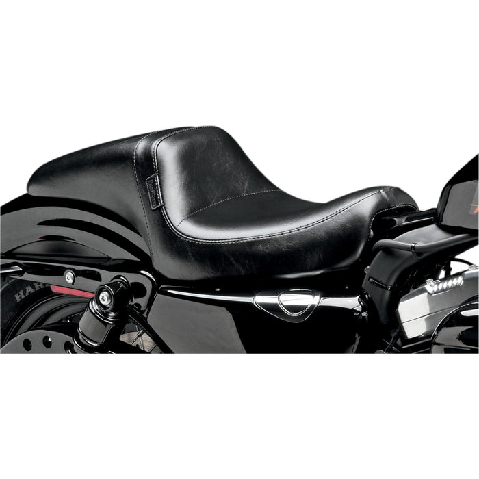 LE PERA 0804-0474 LK-542S Daytona Seat - Without Backrest - Smooth - Black - XL '04-'23